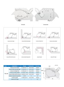 Schweißnahtlehre Schweißnahtmessschieber