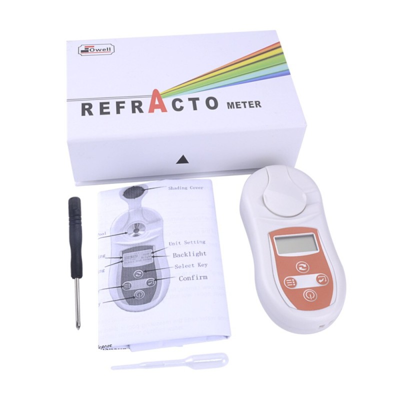 Digital brix refractometer 0-25.0% brix tester brix scale reader