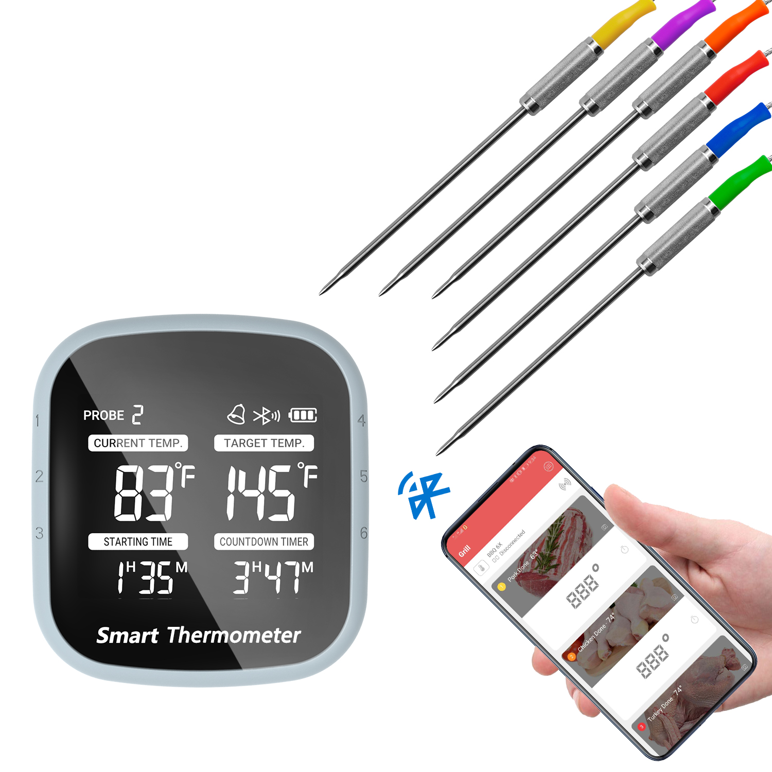 Digitales Lebensmittelthermometer Kabelloses Fleischthermometer