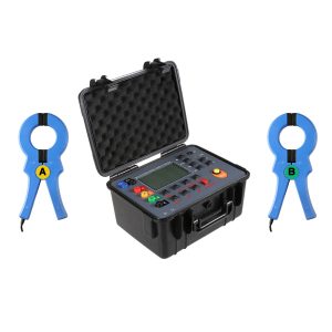 Double clamp multi-function grounding resistance tester